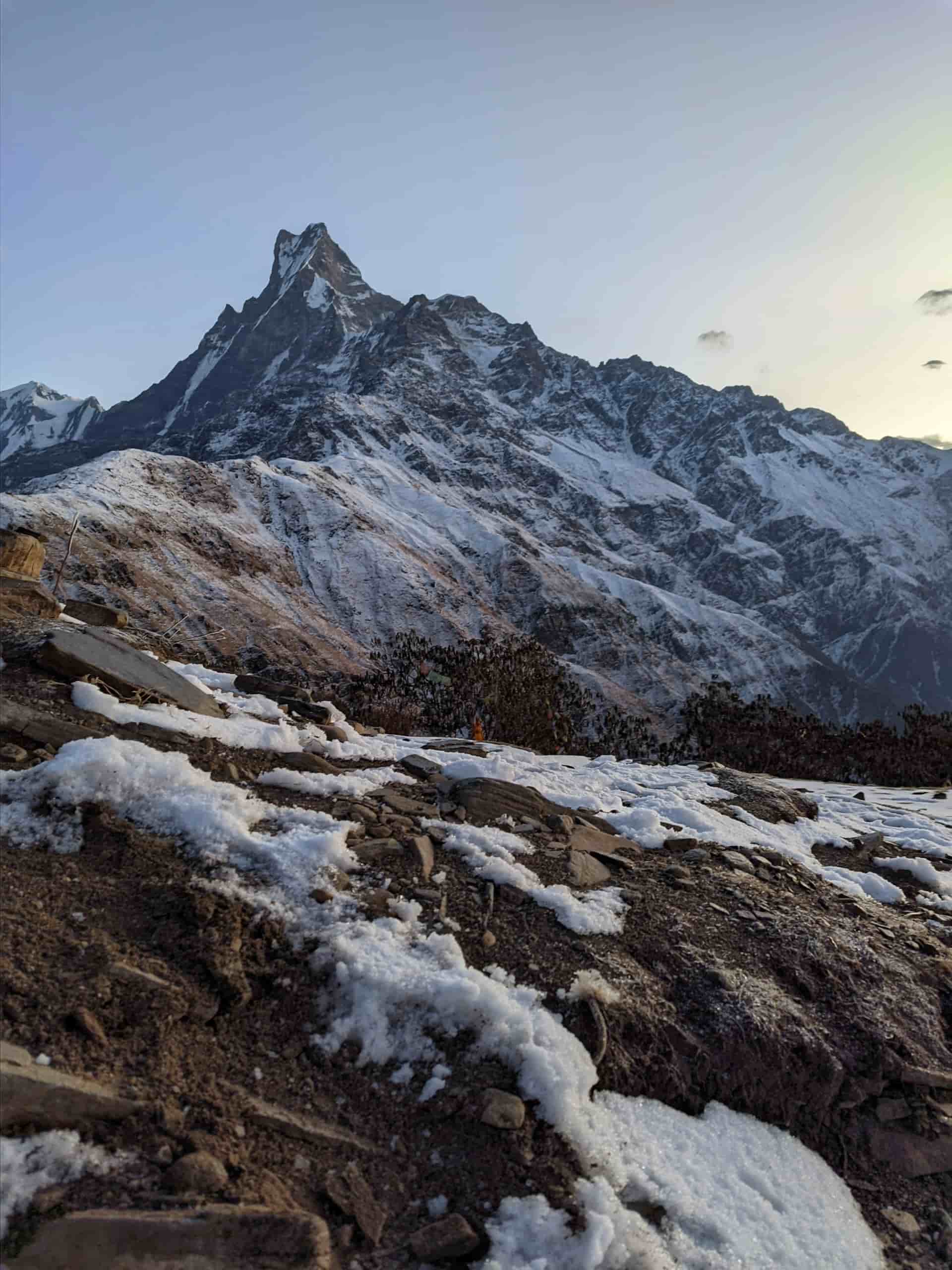 Snow-Capped Peaks of Annapurna: A Stunning View from Mardi Himal Trail